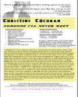 Christine Cochran Radio One Sheet Thumnail Link to PDF